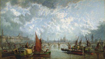 Waterloo Bridge from the River Thames by John MacVicar Anderson
